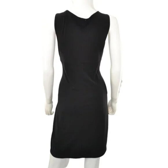 Old Navy Minimalist Soft Fit & Flare Empire Waist Classic Little Black Dress M - Picture 3 of 3